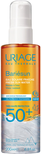 Сонцезахисний спрей для тіла Uriage Bariesun Fresh Sun Water SPF 50+ 200 мл (3661434018954) - зображення 1