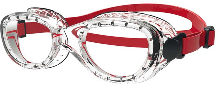 Okulary pływackie Speedo Futura Classic JU 8-10900B991 OSFM dziecięce Czerwono-przezroczyste (5053744337258) - obraz 1