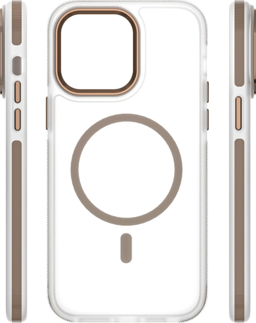 Панель Etteri Icy Mag для Apple iPhone 14 Pro Gold/Transparent (5907504560748) - зображення 4