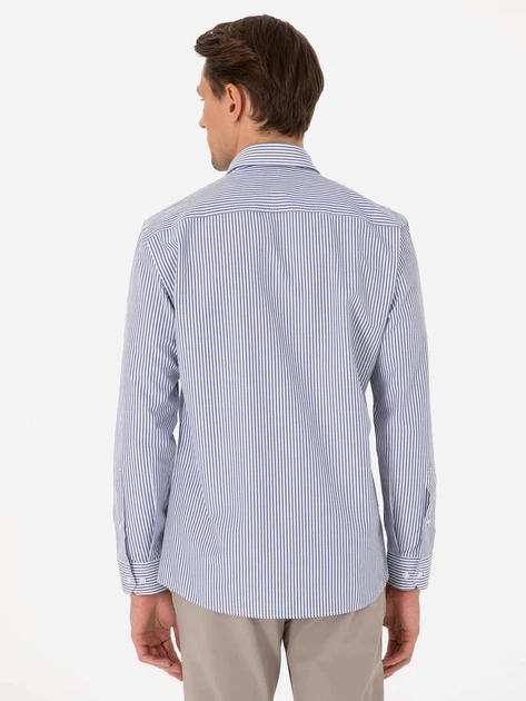 Рубашка мужская Pierre Cardin G021SZ004-000-2213805 M Синяя (8683858543206) - изображение 2
