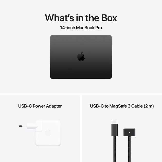 Laptop Apple MacBook Pro 14" M4 24GB/1TB 2024 (MCX04ZE/A) Space Black - obraz 8