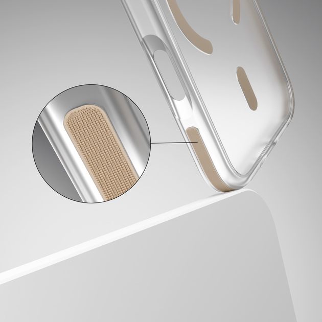 Etui plecki Etteri Icy Mag do Apple iPhone 17 Pro Gold/Transparent (5907504560779) - obraz 7