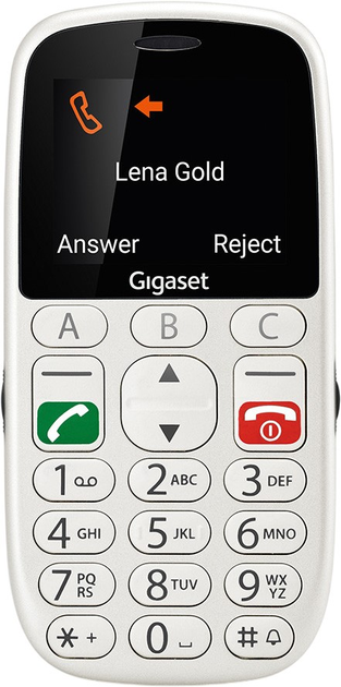 Telefon komorkowy Gigaset GL390 DualSim Pearl White (S30853-S1177-R103) (358722103534068) - Outlet - obraz 2