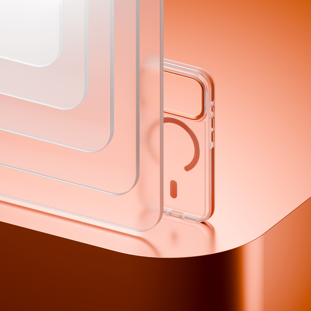 Панель Etteri Icy Mag для Apple iPhone 17 Pro Max Orange/Transparent (5907504560854) - зображення 5