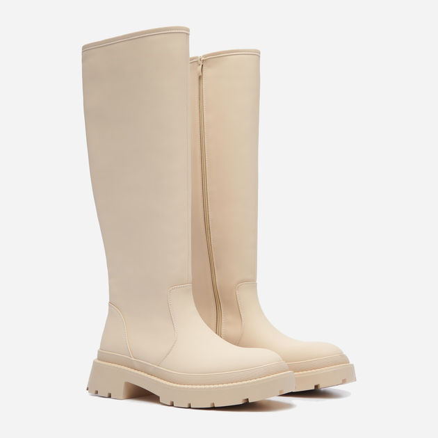 Жіночі гумові чоботи Cropp 6596P-01X 41 26.5 см Кремові (5904684941343) (955555902355609) - Уцінка - зображення 2