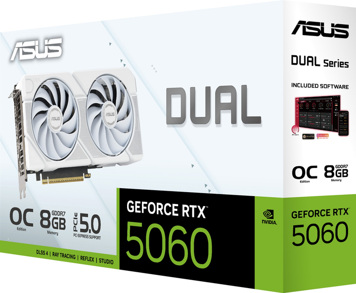 Karta graficzna ASUS PCI-Ex GeForce RTX 5060 Dual White OC Edition 8GB GDDR7 (128bit) (2565/28000) (HDMI, 3 x DisplayPort) (90YV0N15-M0NA00) - obraz 14