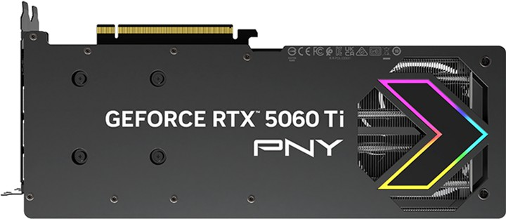 Karta graficzna PNY PCI-Ex GeForce RTX 5060 Ti ARGB OC 16GB GDDR7 (128bit) (2692/28000) (HDMI, 3 x DisplayPort) (VCG5060T16TFXXPB1-O) - obraz 8