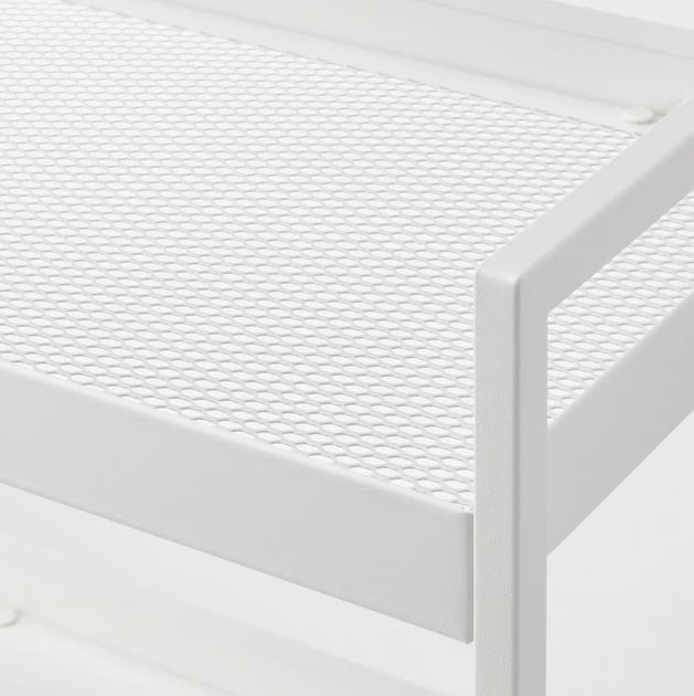 Етажерка Ikea Nissafors на колесах 50.5 x 30 x 83 см Біла (404.657.33) - зображення 3