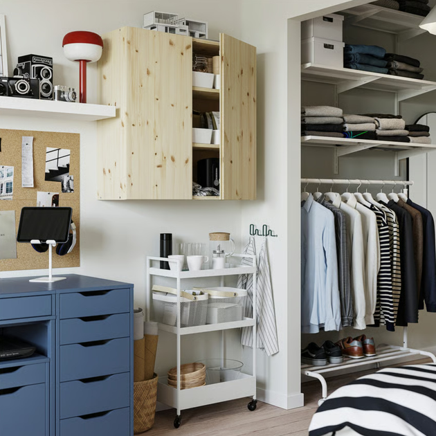 Етажерка Ikea Nissafors на колесах 50.5 x 30 x 83 см Біла (404.657.33) - зображення 10