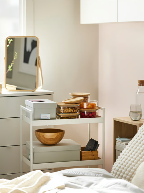Етажерка Ikea Nissafors на колесах 50.5 x 30 x 83 см Біла (404.657.33) - зображення 11