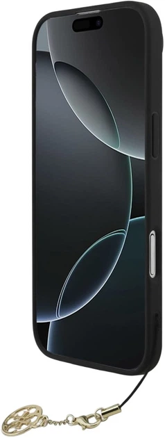 Etui Guess 4G Charms do Apple iPhone Air Black (GUHMP17MGF4GCK) - obraz 4