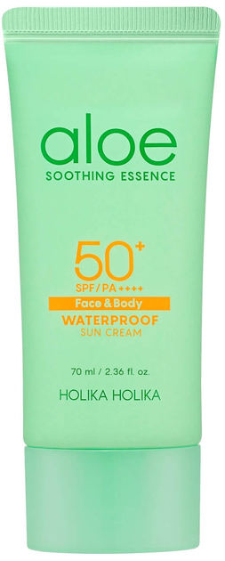 Żel przeciwsłoneczny do twarzy i ciała Holika Holika Aloe Soothing Essence Face & Body Waterproof Sun Gel SPF 50+ 70 ml (8806334388850) - obraz 1