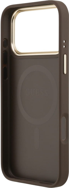 Панель Guess Hardcase 4G Classic MagSafe для Apple iPhone 17 Pro Max Brown (GUHMP17XP4MSEGCW) - зображення 6