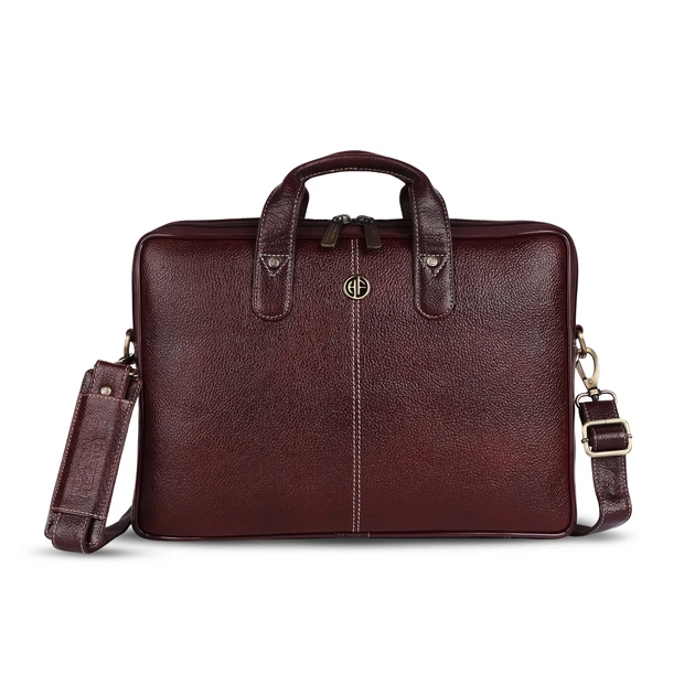 Сумка шкіряна для ноутбука 13 Hammonds Flycatcher LB105 Brown Коричневый (LB105 BRN) - Фото 1 Сумка шкіряна для ноутбука 13 Hammonds Flycatcher LB105 Brown Коричневый (LB105 BRN) - зображення 1