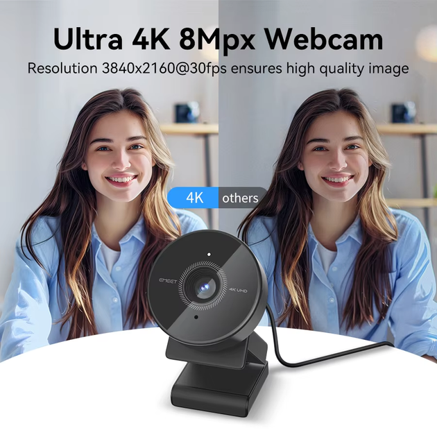 Веб-камера EMEET SmartCam C950, 4К 3840x2160 30FPS із вбудованим мікрофоном (знижка пом'ята коробка) - изображение 2