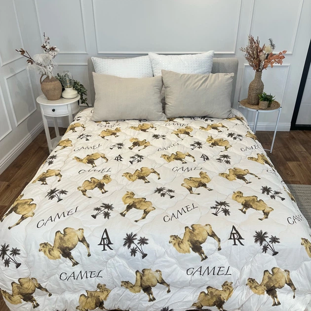 Одеяло евро из верблюжьей шерсти Arda Camell wool 21429 195х215 см бежевое - Фото 4 Одеяло евро из верблюжьей шерсти Arda Camell wool 21429 195х215 см бежевое - изображение 4