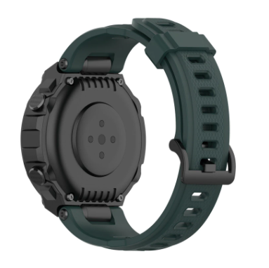 Ремешок силиконовые для смарт часов Amazfit T-Rex (A1918 / A1919), T Rex Pro (A2013) с отвертками Темно-Зеленый (Army Green) - Фото 1 Ремешок силиконовые для смарт часов Amazfit T-Rex (A1918 / A1919), T Rex Pro (A2013) с отвертками Темно-Зеленый (Army Green) - изображение 1