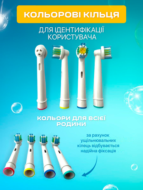 Насадки для электрической зубной щетки Oral b 3D White сменные 4 шт для отбеливания зубов - изображение 7