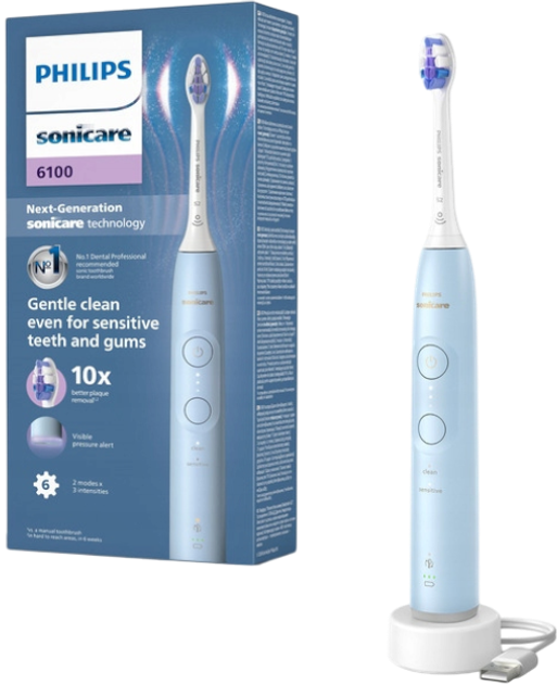 Електрична зубна щітка Philips Series 6100 Sonicare HX7406/01 - зображення 1