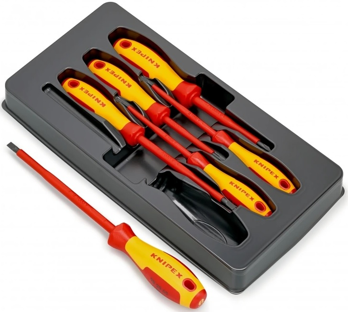 Zestaw śrubokrętów Knipex VDE Phillips izolowanych 6 szt. (00 20 12 V01) - obraz 2