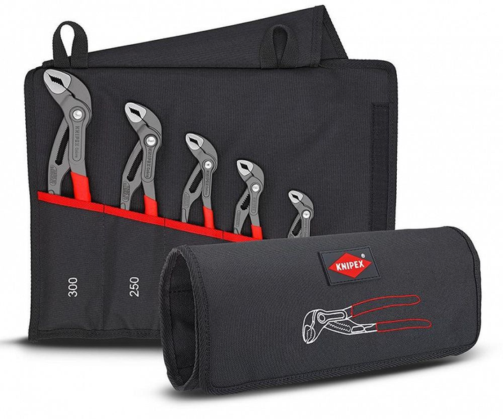 Набір сантехнічних ключів Knipex Cobra 5 предметів (00 19 55 S5) - зображення 2