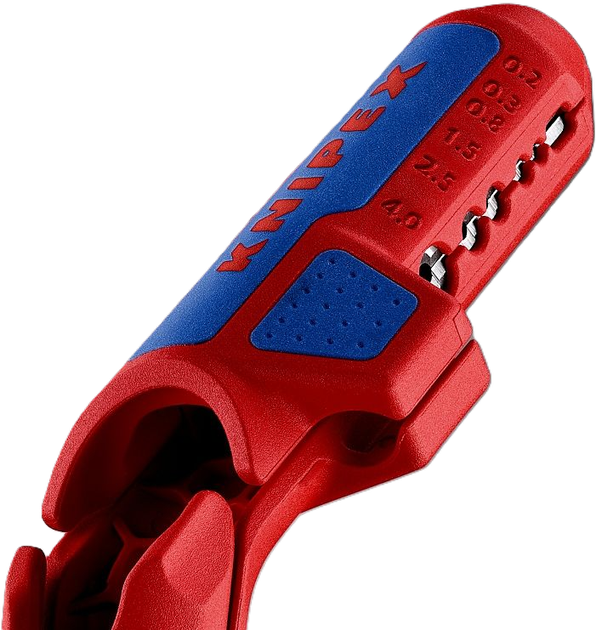 Універсальний інструмент Knipex ErgoStrip для зняття ізоляції дроту для лівої руки (16 95 02 SB) - зображення 3