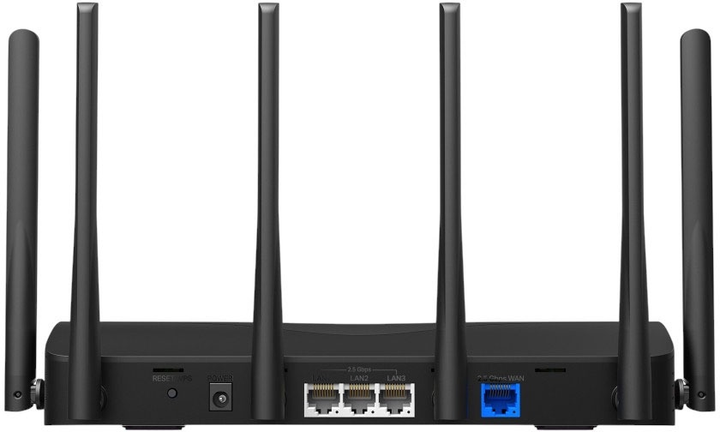 Маршрутизатор Mercusys MR47BE BE9300 Wi-Fi 7 Black (6957939001391) - зображення 2