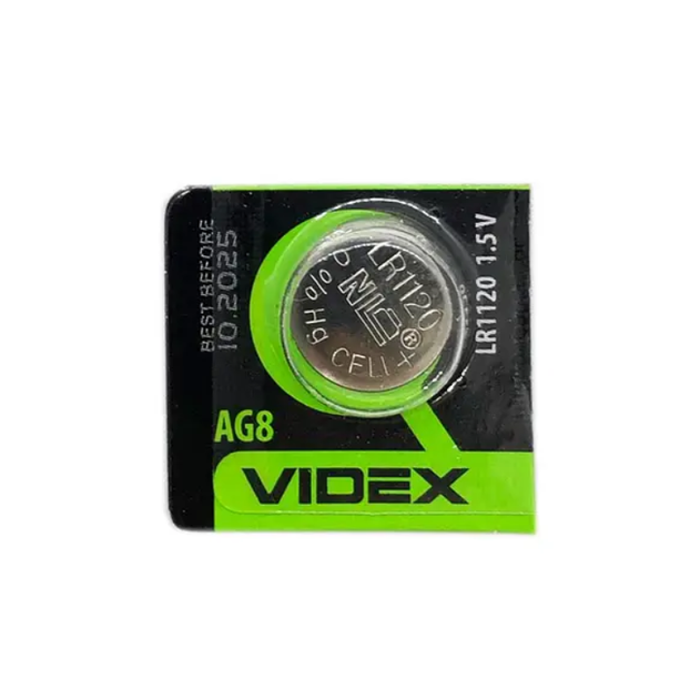Батарейки Videx AG 8 (LR1120) для годинників - Фото 1 Батарейки Videx AG 8 (LR1120) для годинників - зображення 1