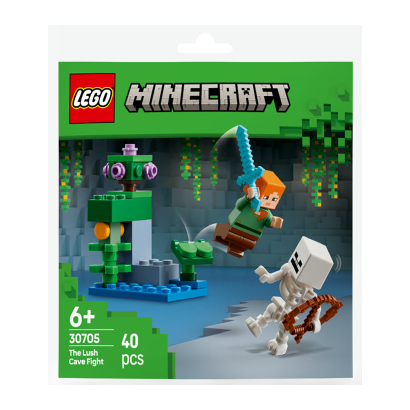 Конструктор Lego Фигурка The Lush Cave Fight Polybag Minecraft 30705 min017 - Фото 1 Конструктор Lego Фигурка The Lush Cave Fight Polybag Minecraft 30705 min017 - изображение 1