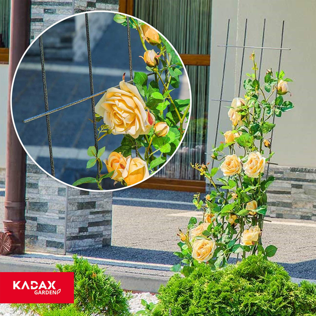 Садова решітка для квітів Kadax Russi чорна 75 x 150 см (5903699407127) - зображення 5