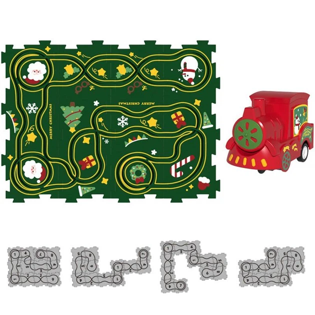 Розвиваюча іграшка-пазл SHT XDL588-19 Merry Christmas (13pcs) Green (79960) - изображение 2