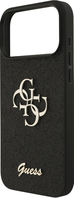 Панель Guess Fixed Glitter Big 4G для Apple iPhone 17 Pro Black (GUHCP17LHG4SGK) - зображення 5