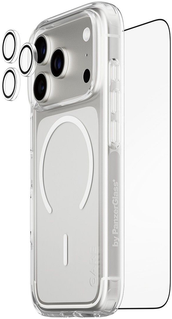 Etui plecki Panzer Glass CARE 3-in-1 Flagship Explorer Bundle do Apple iPhone 17 Pro Transparent (CR74977) - obraz 2