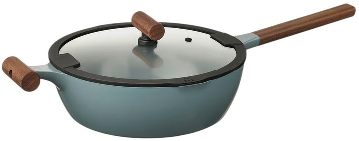 Patelnia Ikea Klippfisk z powłoką zapobiegającą przywieraniu i pokrywką 28 cm (706.025.16) - obraz 1