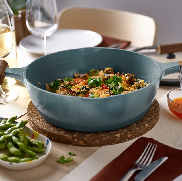 Patelnia Ikea Klippfisk z powłoką zapobiegającą przywieraniu i pokrywką 28 cm (706.025.16) - obraz 6