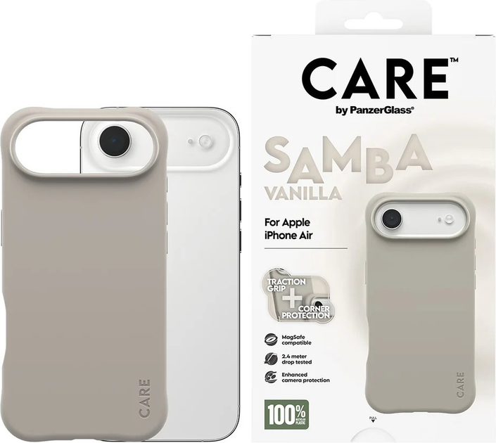Etui CARE by PanzerGlass Fashionable Case Samba Vanilla w. MagSafe do Apple iPhone Air (CR21761) - obraz 3