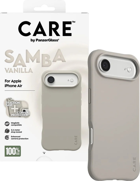 Etui CARE by PanzerGlass Fashionable Case Samba Vanilla w. MagSafe do Apple iPhone Air (CR21761) - obraz 4