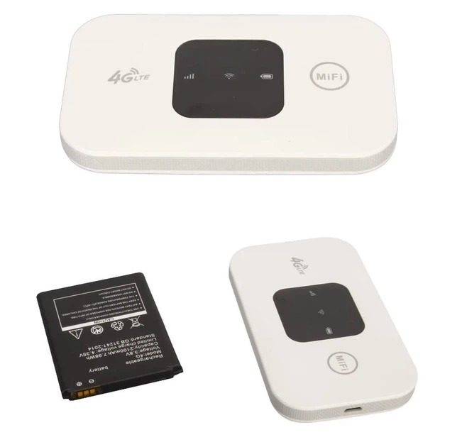 Портативный 4G LTE Wi-Fi роутер MF800-2 (150 Мбит/с, SIM, Type-C, 2100mah) Белый - изображение 5