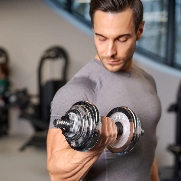 Zestaw hantli chromowanych Gymtek w walizce 19 kg (5907766663089) - obraz 14