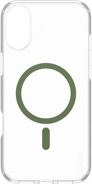 Панель CARE by PanzerGlass Flagship Case Transparent Urban Combat w. Green MagSafe для Apple iPhone 16 Plus (5715685004377) - зображення 2
