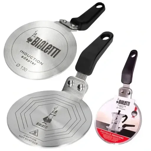 Адаптер для индукционной плиты Bialetti Induction 130 мм, нержавеющая сталь, пластиковая ручка(KN_D7B8638A5E96) - изображение 2