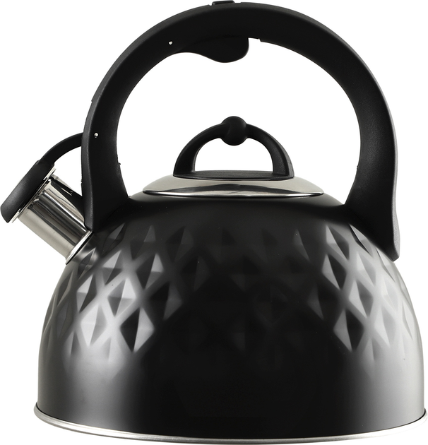 Czajnik Kadax Artaix z gwizdkiem Czarny 2.5 l (5903699493274) - obraz 1