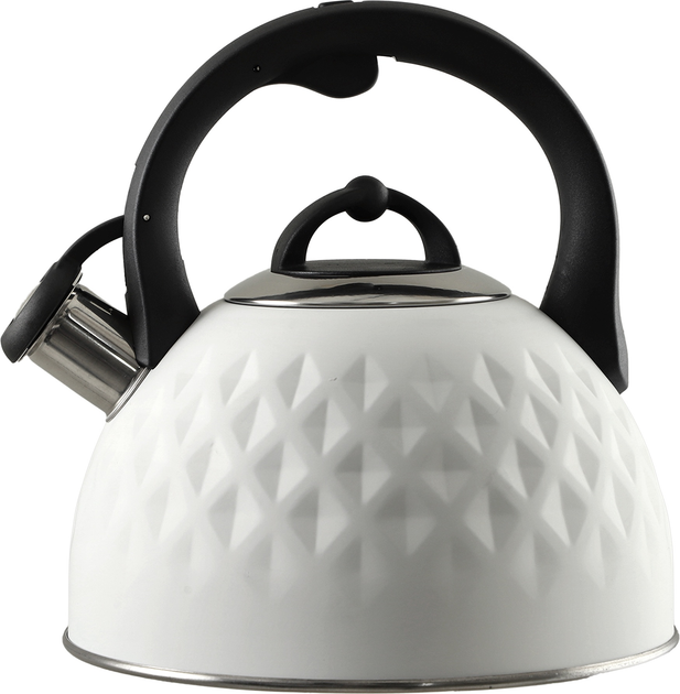 Czajnik Kadax Artaix z gwizdkiem Biały 2.5 l (5903699493298) - obraz 1