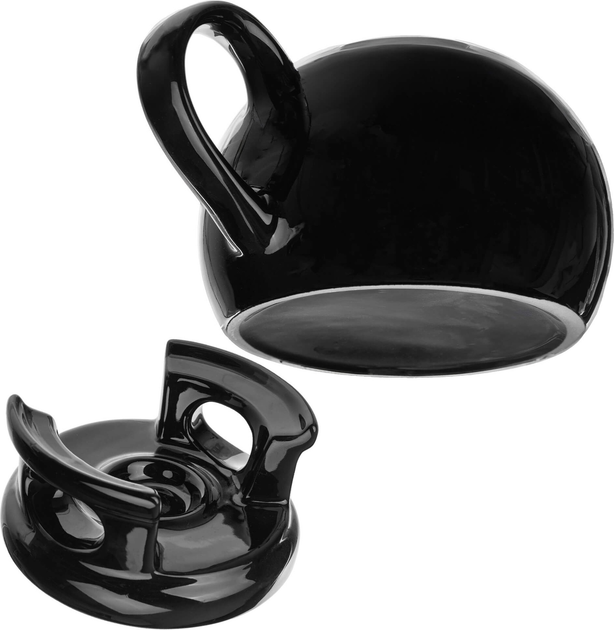 Dzbanek na herbatę ceramiczny Kadax Irais z podgrzewaczem Czarny 1 l (5906638318454) - obraz 6