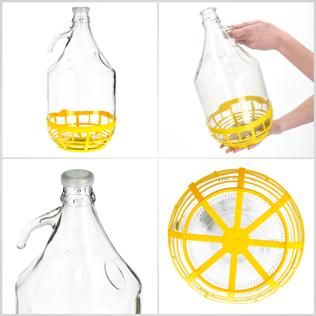 Zestaw gąsiorów Kadax na wino z korkiem 5 l x 2 szt (5903699436660) - obraz 4