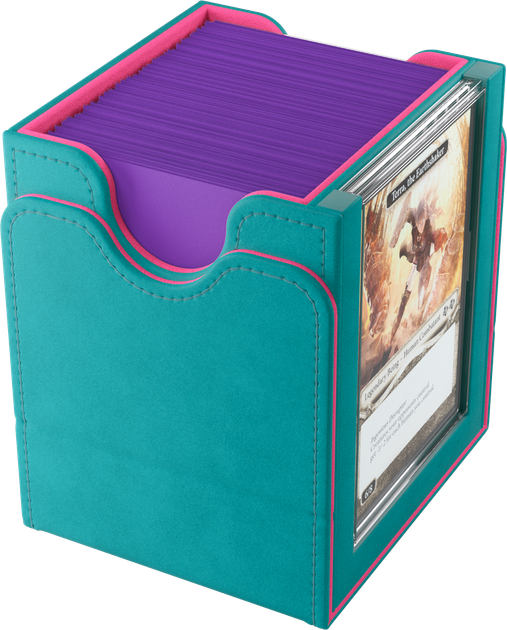 Коробка для карт Gamegenic: Squire PLUS 100+ XL - Блакитний/Рожевий (4251715418468) - зображення 3