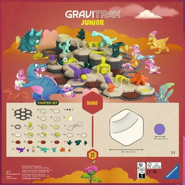 Стартовий набір Ravensburger Gravitrax Junior Dino 24587 (4005556245871) - зображення 4