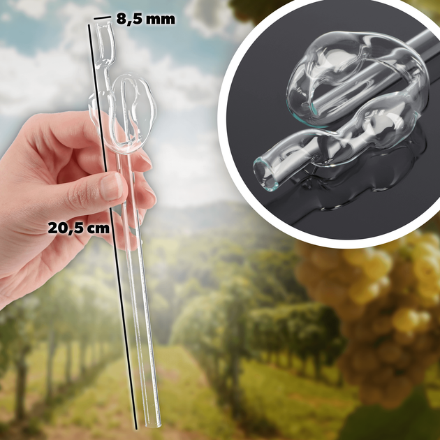 Zestaw winiarski Kadax Balon 25 l + Korek nr. 3 + Szklana rurka (5903699487150) - obraz 4