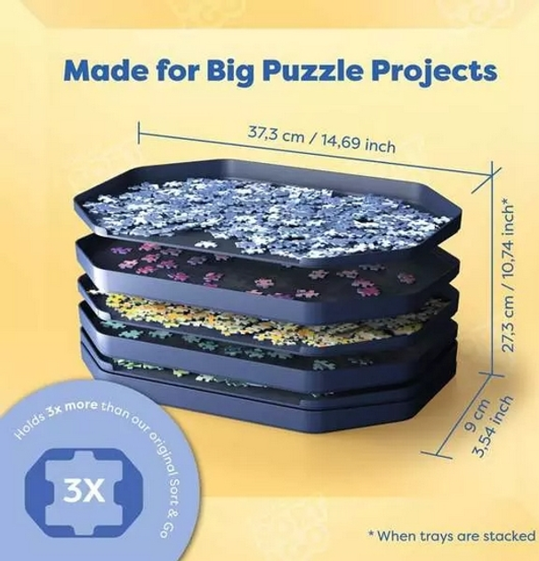 Сортувальник для пазлів Ravensburger Deluxe 12001676 (4005555016762) - зображення 4