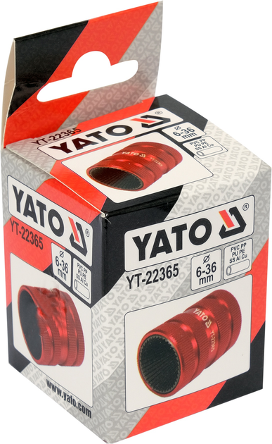 Фаскознімач Yato YT-22365 для сталевих і мідних труб 6–36 мм (5906083090936) - зображення 6